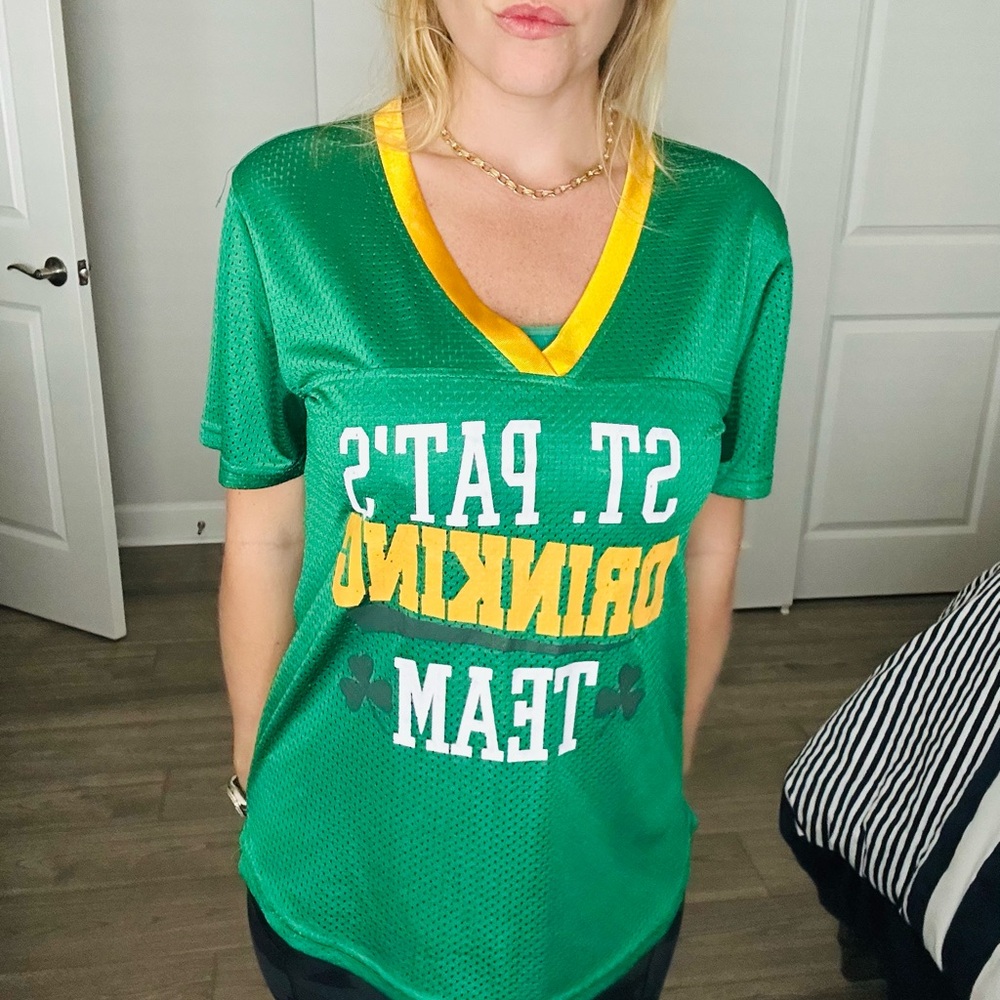 Spencer's Green and Gold Mesh Jersey